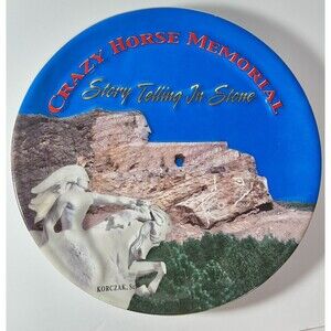 Crazy Horse Memorial Ltd Ed. # Collector Plate ,Black Hills SD Korczak + Bonus!